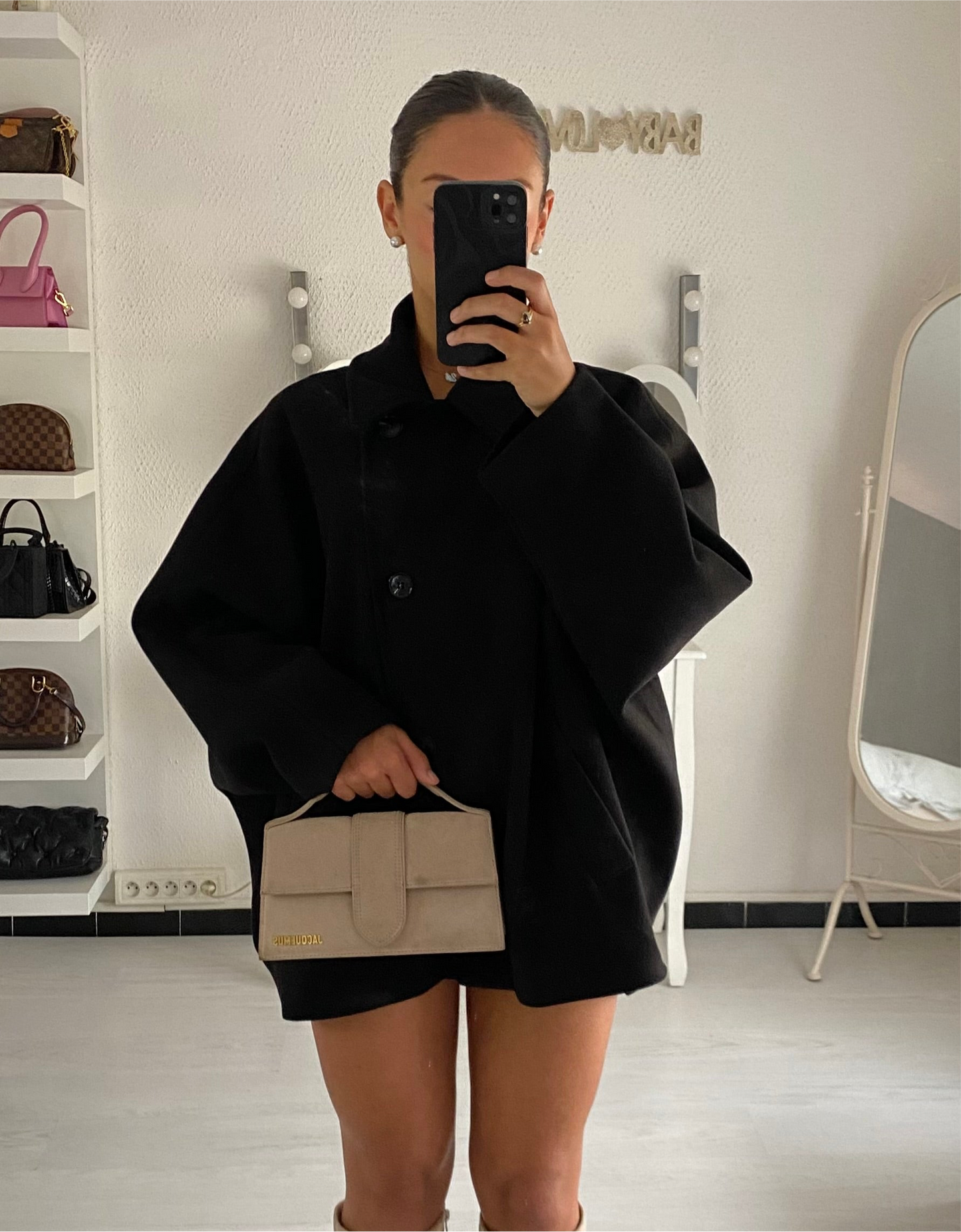Manteau court noir