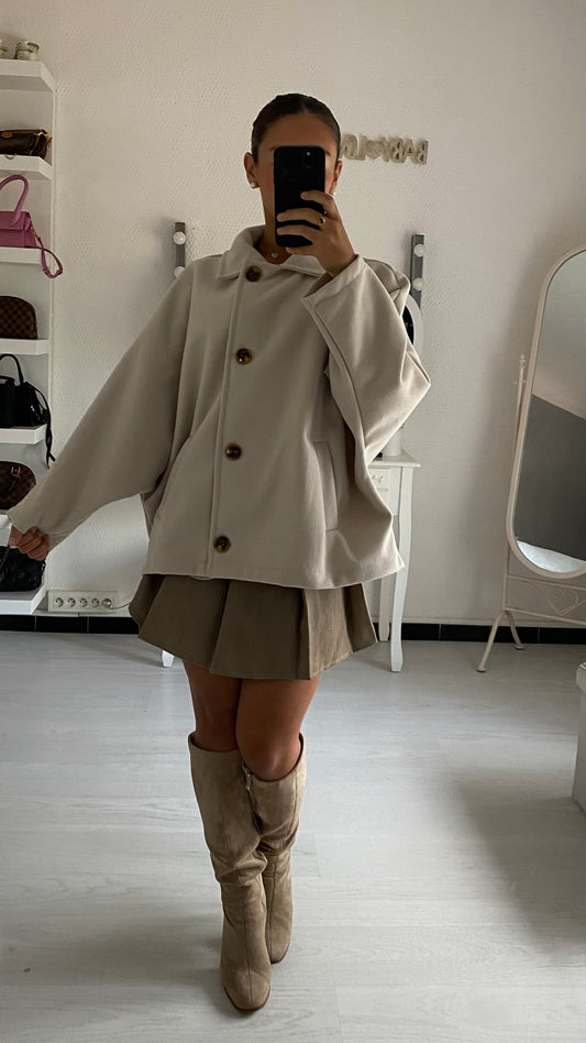 Manteau court beige